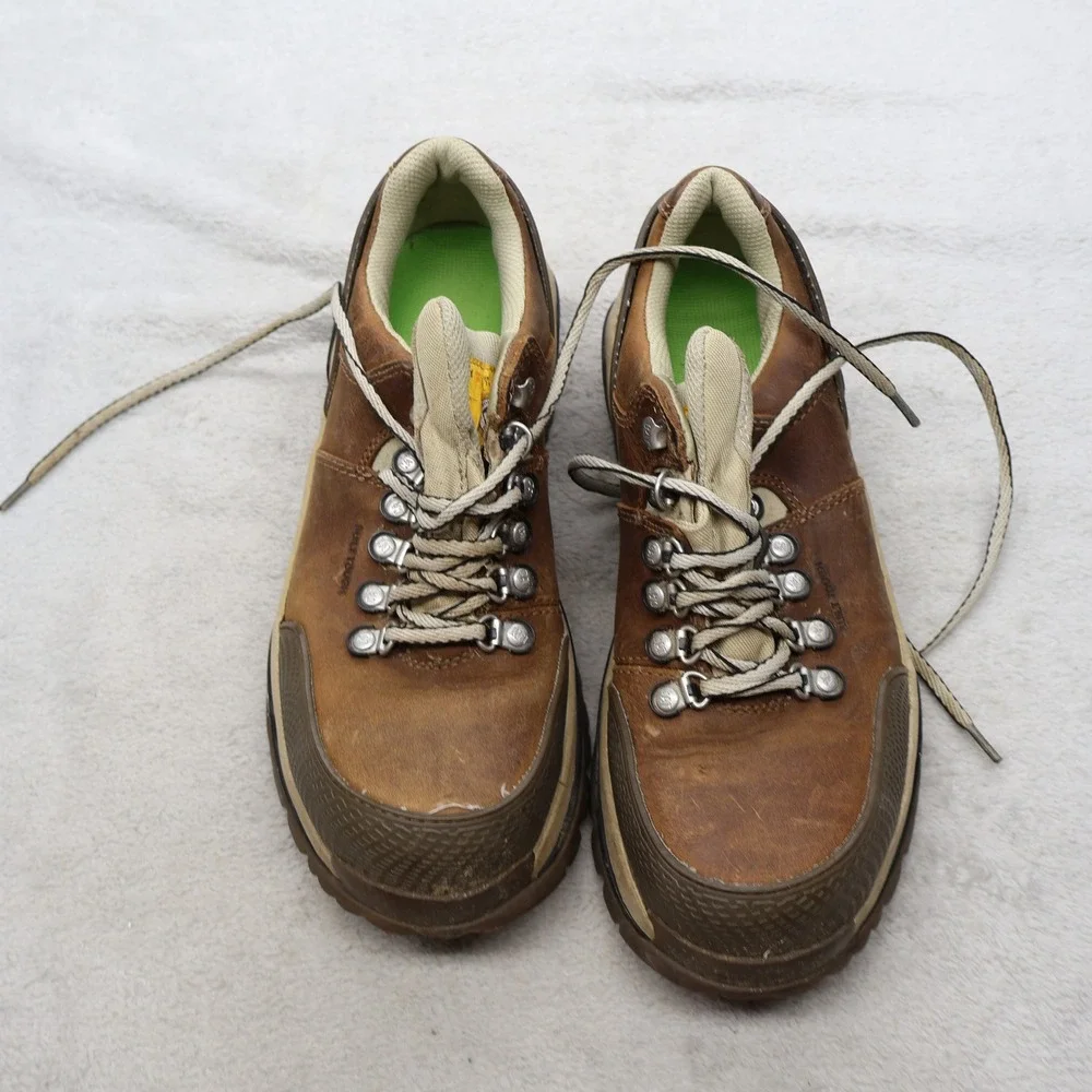 Caterpillar Men 8.5 Work Boots Brwn Antidote Leather Industrial Steel Toe Safety